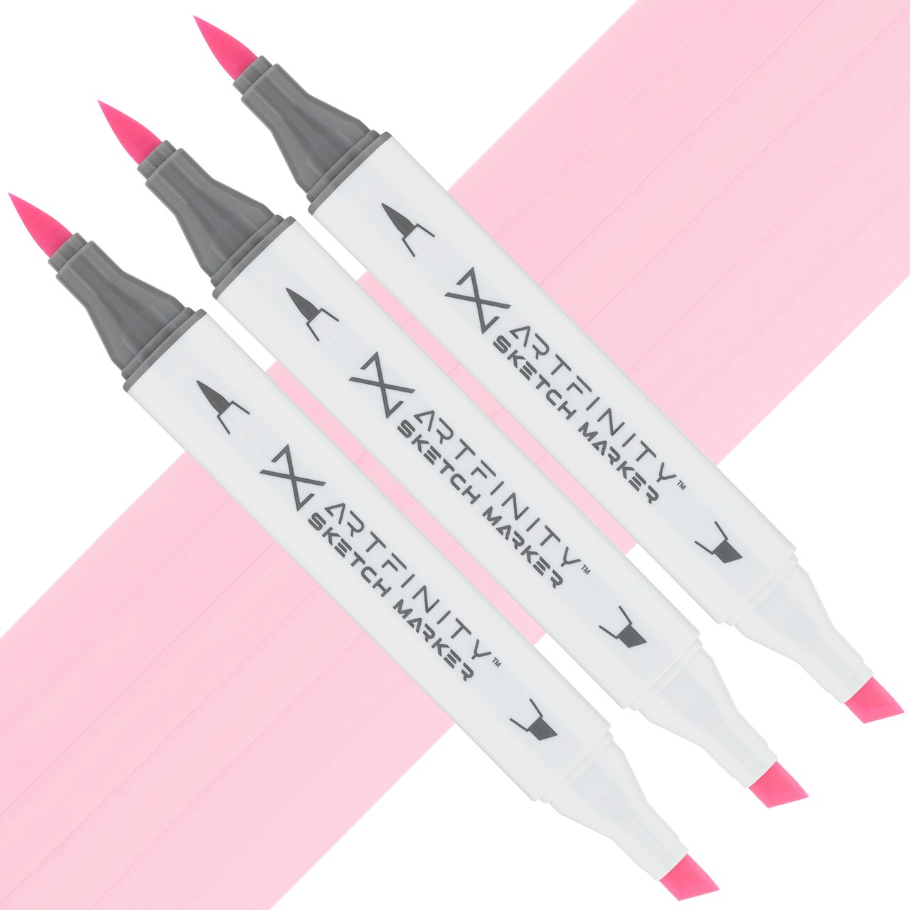 Artfinity Sketch Marker Sets - Set of 3 - Cotton Candy RV2-05, Vibrant, Professional, Dye-Based Alcohol Markers for Artists, Drawing, Travel, & More